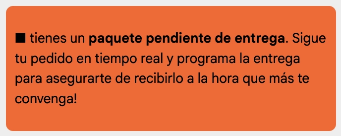 Faltas de ortografía en un phishing